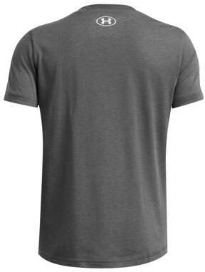 Under Armour sportshirt grijs wit Sport t-shirt Jongens Katoen Ronde hals 152