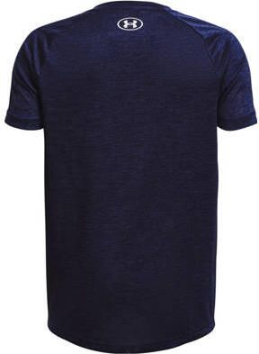 Under Armour sportshirt Tech 2.0 donkerblauw wit Sport t-shirt Polyester Ronde hals 152
