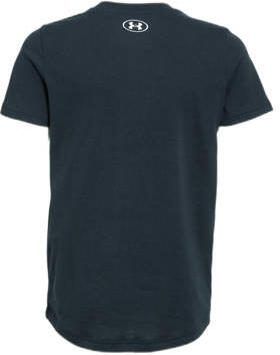 Under Armour sportshirt zwart Sport t-shirt Jongens Katoen Ronde hals Effen 128