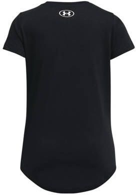 Under Armour sportshirt zwart wit Sport t-shirt Meisjes Katoen Ronde hals 140