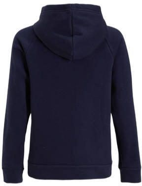 Under Armour sportsweater Rival Fleece donkerblauw Jongens Katoen Capuchon 152
