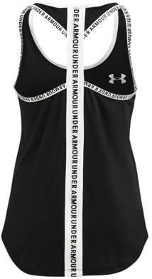 Under Armour sporttop KnockOut Tank zwart wit Sport t-shirt Polyester Ronde hals 164