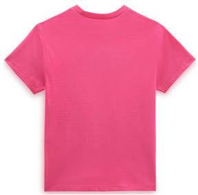 Vans T-shirt Flying V Crew met logo roze Meisjes Katoen Ronde hals Logo 152
