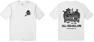 Vans rechtvallend T-shirt met backprint wit Katoen Ronde hals - Foto 3