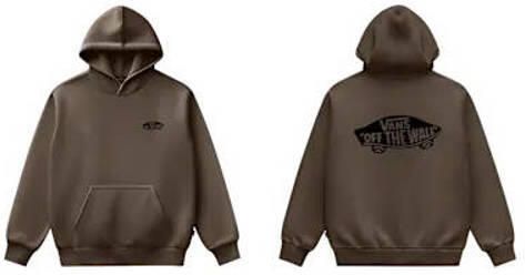 Vans rechtvallende hoodie met backprint donkergroen Sweater Backprint - Foto 2