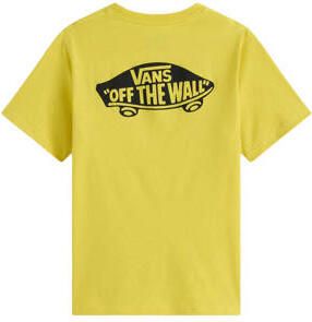 Vans T-shirt geel Katoen Ronde hals