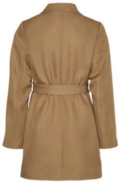 VERO MODA GIRL coat VMCELESTE lichtbruin Jas Meisjes Polyester Reverskraag 152
