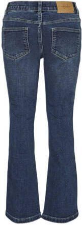 VERO MODA GIRL flared jeans VMRIVER dark blue denim Blauw Meisjes Stretchdenim 164 - Foto 3