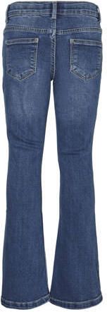 VERO MODA GIRL flared jeans VMRIVER medium blue denim Blauw Meisjes Stretchdenim 146 - Foto 1