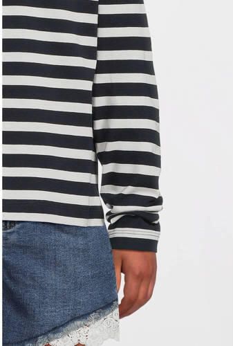 VERO MODA GIRL gestreepte longsleeve VMGRO donkerblauw wit Meisjes Katoen Ronde hals 122 128 - Foto 2