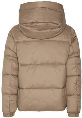 VERO MODA GIRL gewatteerde winterjas VMUPPSALA lichtbruin Meisjes Polyamide Capuchon 128 - Foto 2