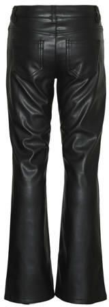 VERO MODA GIRL imitatieleren flared broek VMRIVER zwart Meisjes Imitatieleer 134 - Foto 2