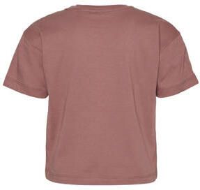 VERO MODA GIRL T-shirt VMCOLLEGE KELLY met tekst oudroze Meisjes Katoen Ronde hals 122 128