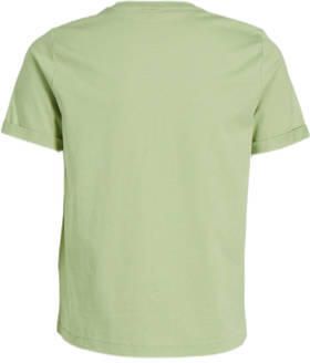 VERO MODA GIRL T-shirt VMPAULA groen Meisjes Katoen Ronde hals Effen 122 128 - Foto 2