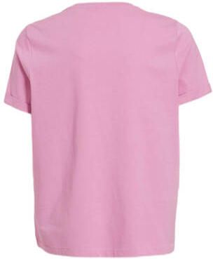 VERO MODA GIRL T-shirt VMPAULA roze Meisjes Katoen Ronde hals Effen 122 128 - Foto 2