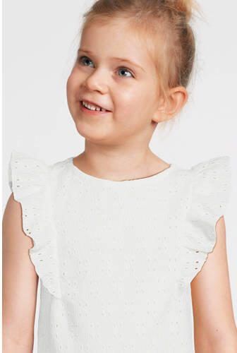VERO MODA GIRL top VMPALMA wit Meisjes Polyester Ronde hals Effen 146 152 - Foto 3