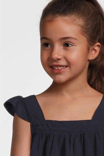 VERO MODA GIRL top VMRUSK donkerblauw Blouse Meisjes Viscose Vierkante hals 146 - Foto 3