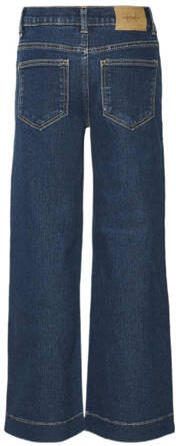 VERO MODA GIRL wide leg jeans VMDAISY dark blue denim Blauw Meisjes Stretchdenim 146