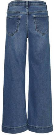 VERO MODA GIRL wide leg jeans VMDAISY medium blue denim Blauw Meisjes Stretchdenim 122 - Foto 1