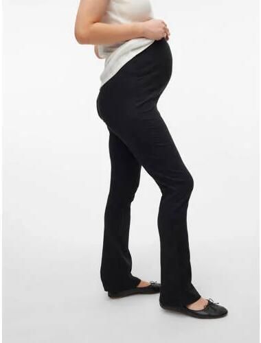 VERO MODA MATERNITY flared zwangerschapslegging VMMLAVENDER zwart Broek Dames Biologisch katoen S - Foto 4