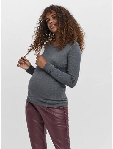 VERO MODA MATERNITY gebreide trui Dames Katoen Ronde hals Effen XXL