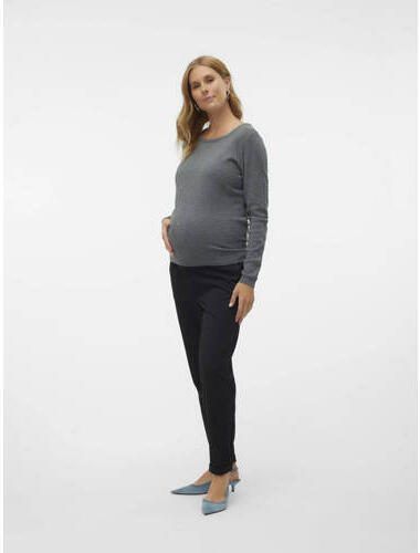 VERO MODA MATERNITY gebreide trui grijs Dames Katoen Ronde hals Effen XXL - Foto 3