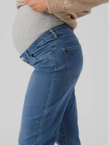 VERO MODA MATERNITY mom zwangerschapsjeans VMMZIA medium blue denim Blauw Dames Stretchdenim XL - Foto 2