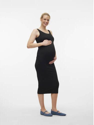VERO MODA MATERNITY one size zwangerschapsjurk zwart Dames Polyamide Ronde hals - Foto 4
