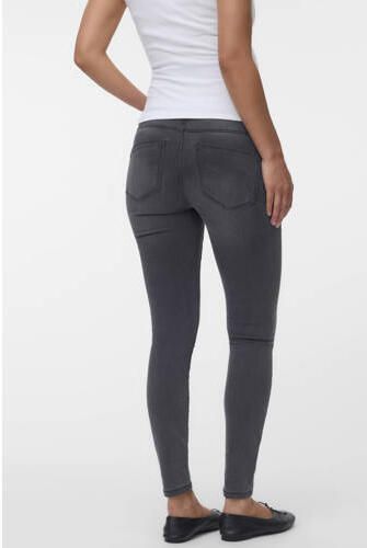 VERO MODA MATERNITY skinny zwangerschapsjeans VMMTANYA dark grey denim Grijs Dames Stretchdenim maat XL - Foto 3