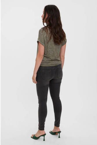 VERO MODA MATERNITY skinny zwangerschapsjeans VMMTANYA dark grey denim Grijs Dames Stretchdenim XS - Foto 4