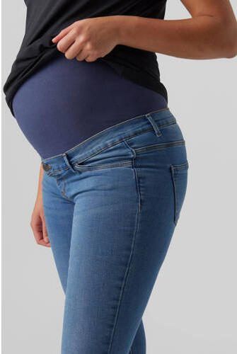 VERO MODA MATERNITY skinny zwangerschapsjeans VMMTANYA medium blue denim Blauw Dames Stretchdenim XL - Foto 3