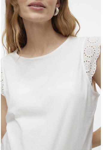 VERO MODA MATERNITY T-shirt VMMEMILY wit Dames Katoen Ronde hals Effen XXL - Foto 3