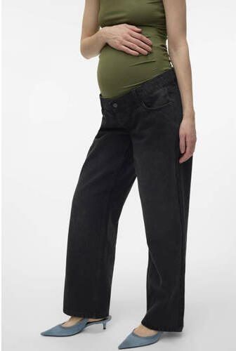 VERO MODA MATERNITY zwangerschaps wide leg jeans VMMTESS black denim Effen XXL - Foto 2