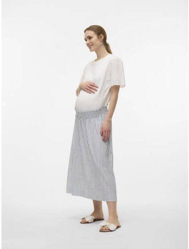 VERO MODA MATERNITY zwangerschapsblouse VMMEMILY wit Dames Katoen Ronde hals XXL - Foto 2