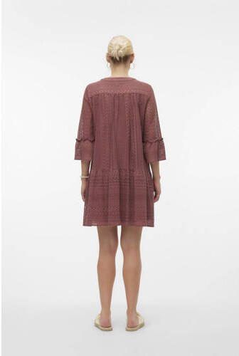 VERO MODA MATERNITY zwangerschapsjurk VMMHONEY oudroze Dames Katoen Ronde hals XXL - Foto 3