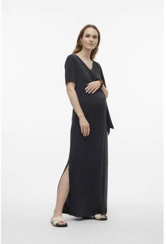 VERO MODA MATERNITY zwangerschapsjurk VMMIMILA antraciet Grijs Dames Modal V-hals XXL - Foto 3