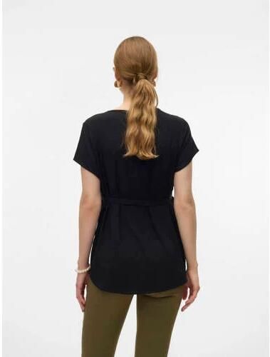VERO MODA MATERNITY zwangerschapstop zwart Dames Viscose Ronde hals Effen XXL - Foto 4