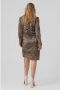 VERO MODA MATERNITY zwangerschapstop VMMCAILEY met all over print bruin beige Dames Polyester V-hals XL - Thumbnail 2