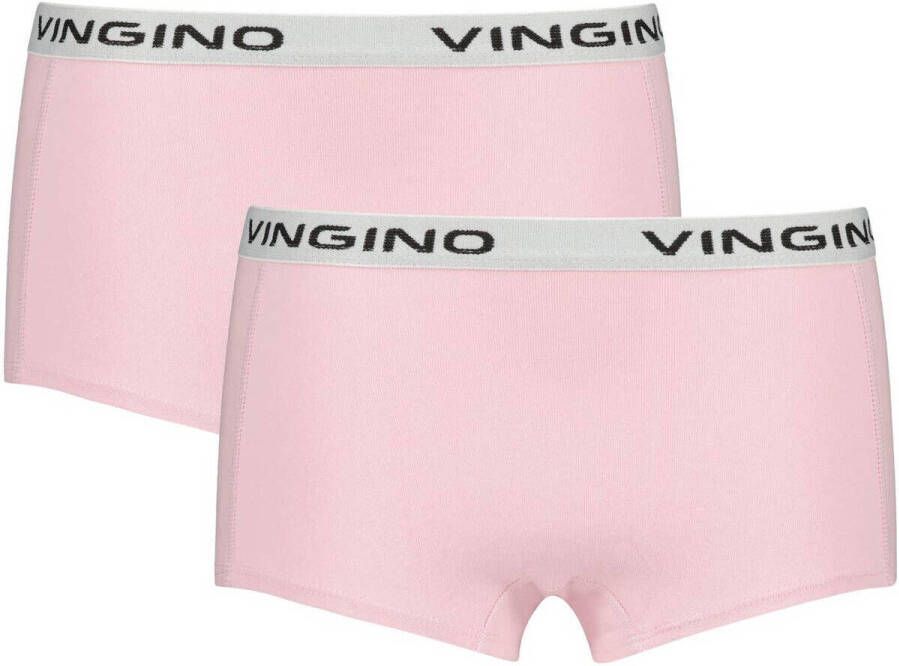 VINGINO shorts set van 2 lichtroze Slip Meisjes Stretchkatoen Effen 110 116