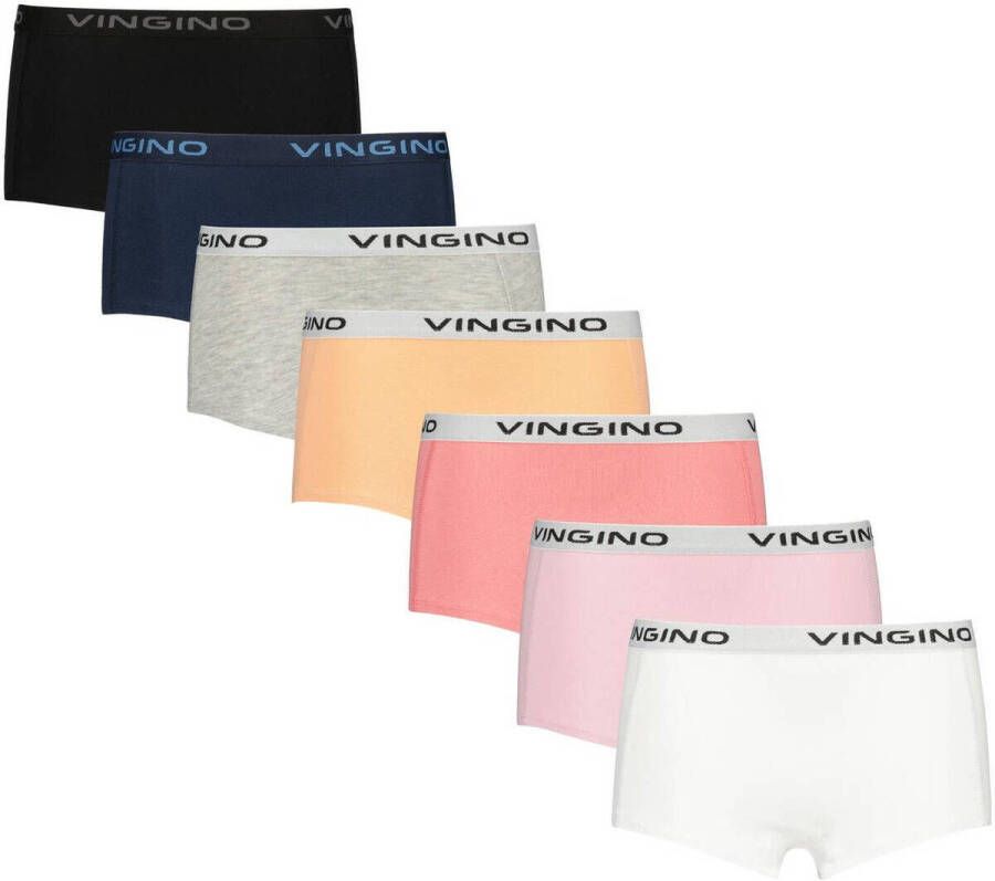 VINGINO shorts set van 7 roze multicolor Slip Meisjes Stretchkatoen Effen 134 140 - Foto 2