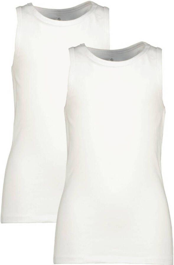 VINGINO hemd set van 2 wit Jongens Stretchkatoen Ronde hals Effen 134 140 - Foto 5