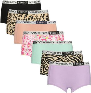 Vingino shorts set van 7 lila mintgroen zalm