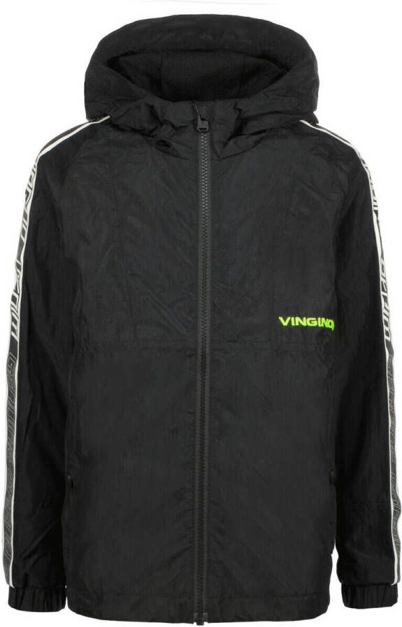 VINGINO zomerjas Tisetra zwart Jongens Nylon Capuchon Effen 116