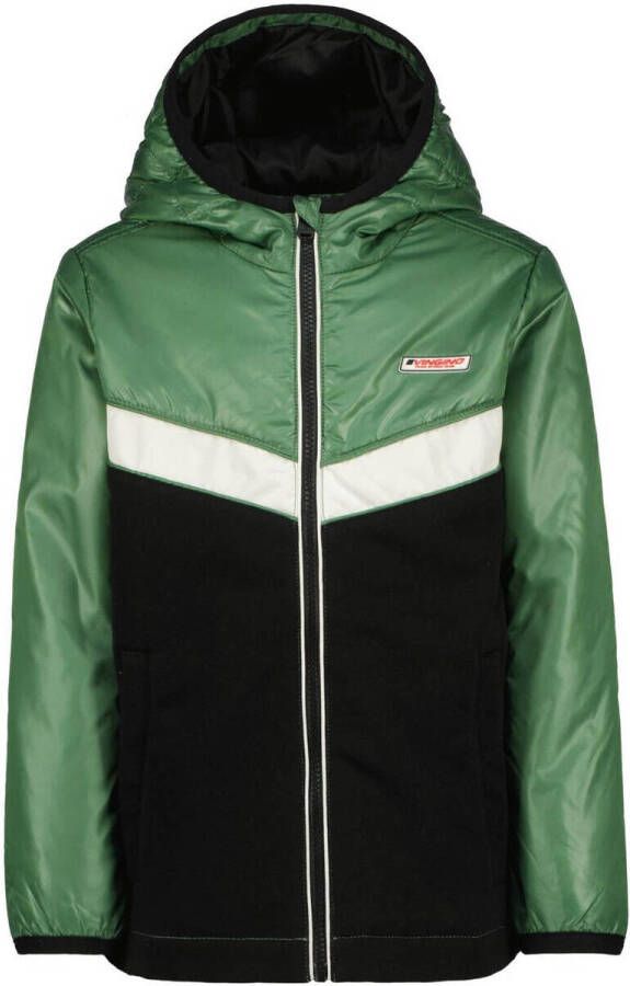 VINGINO zomerjas groen Jongens Polyester Capuchon Meerkleurig 104