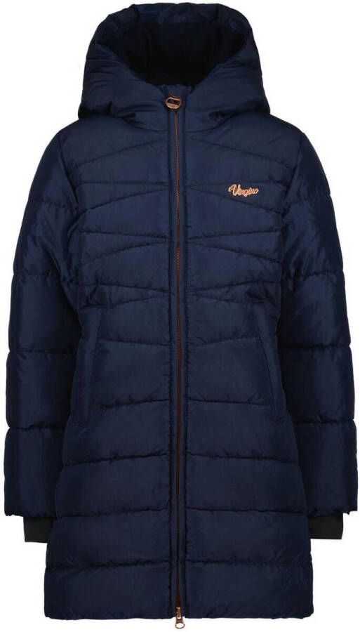 VINGINO gewatteerde winterjas Tarilla donkerblauw Meisjes Nylon Capuchon 110