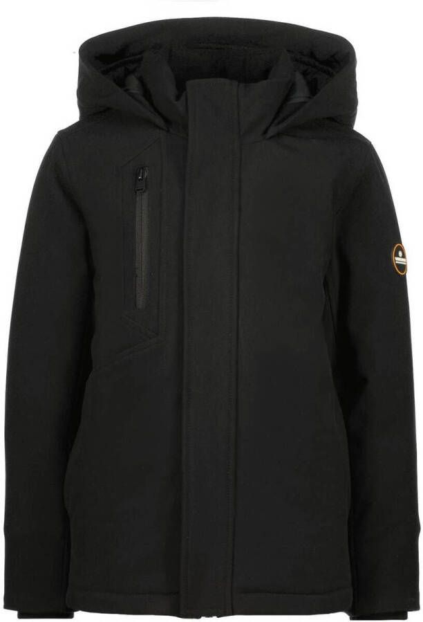 VINGINO gewatteerde winterjas Tetelo zwart Jongens Polyester Capuchon Effen 128 - Foto 3