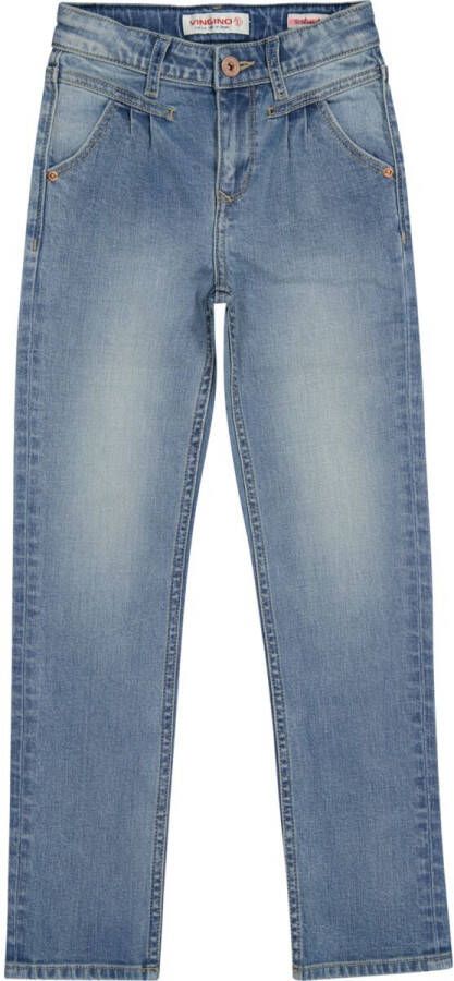 VINGINO regular fit jeans blauw Meisjes Katoen 116
