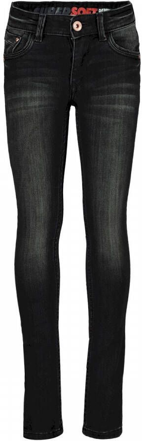 VINGINO skinny jeans dark grey vintage Grijs Meisjes Stretchdenim 128