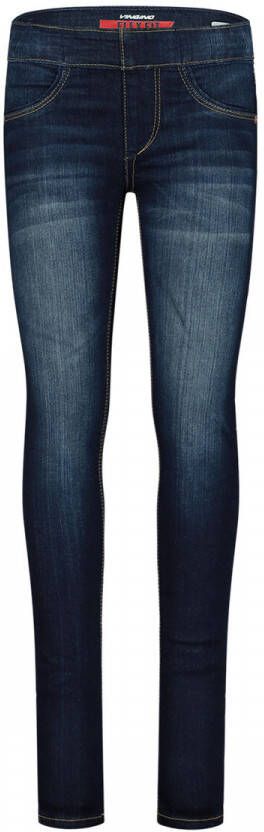 VINGINO skinny jegging BRACHA dark vintage Jeans Blauw Meisjes Stretchdenim 140