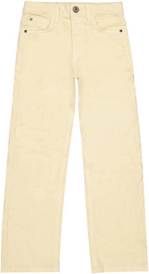 VINGINO x Senna Bellod Wide leg jeans geel Meisjes Stretchdenim Effen 140